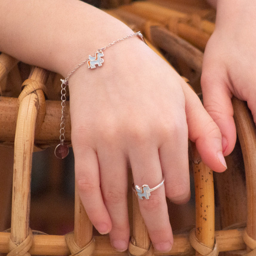 Blue Unicorn Charm Bracelet
