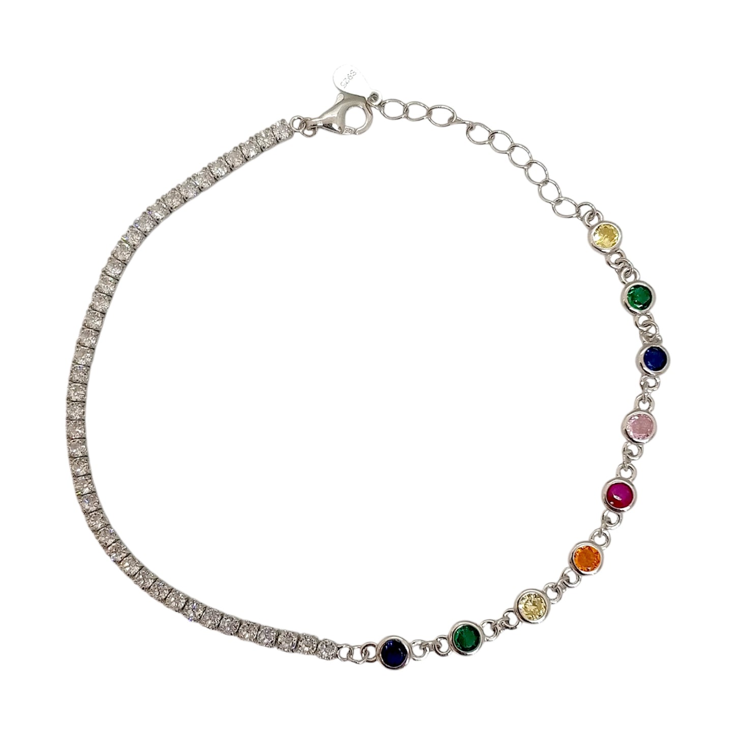 Color Spark Tennis Bracelet