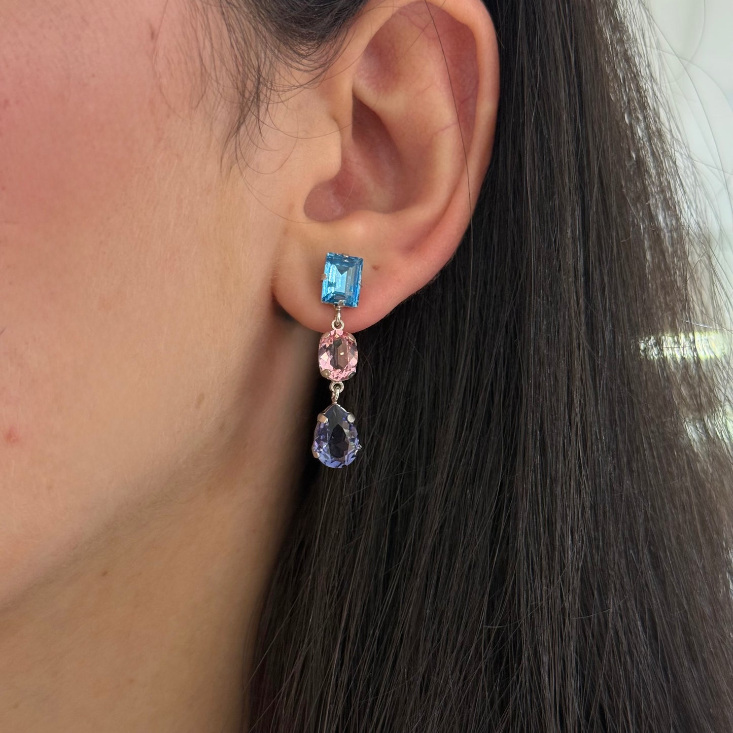 Big Swarovski Shapes Earrings
