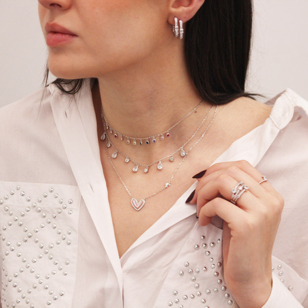 Rectangular Zircon Hoops