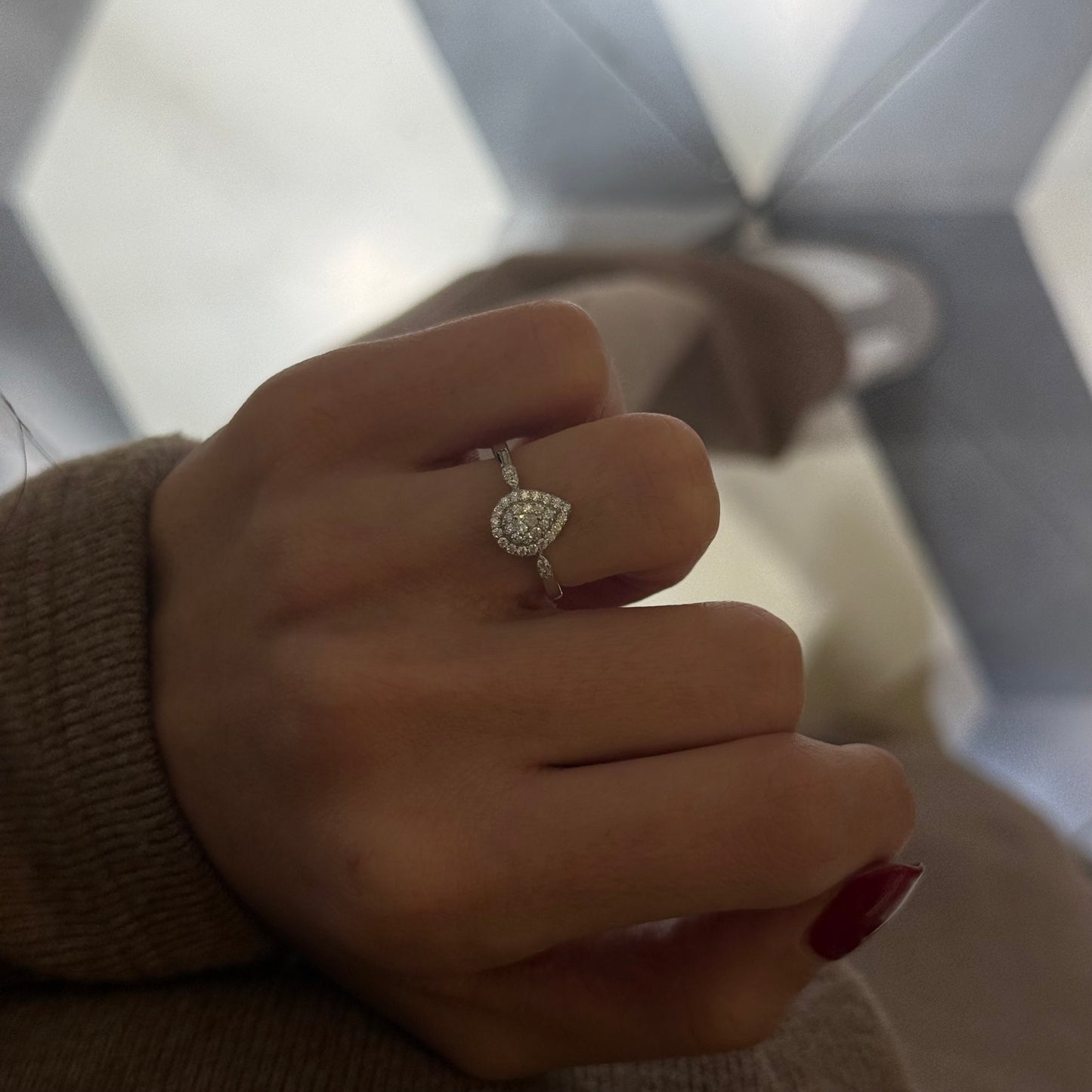 Classy Teardrop Ring