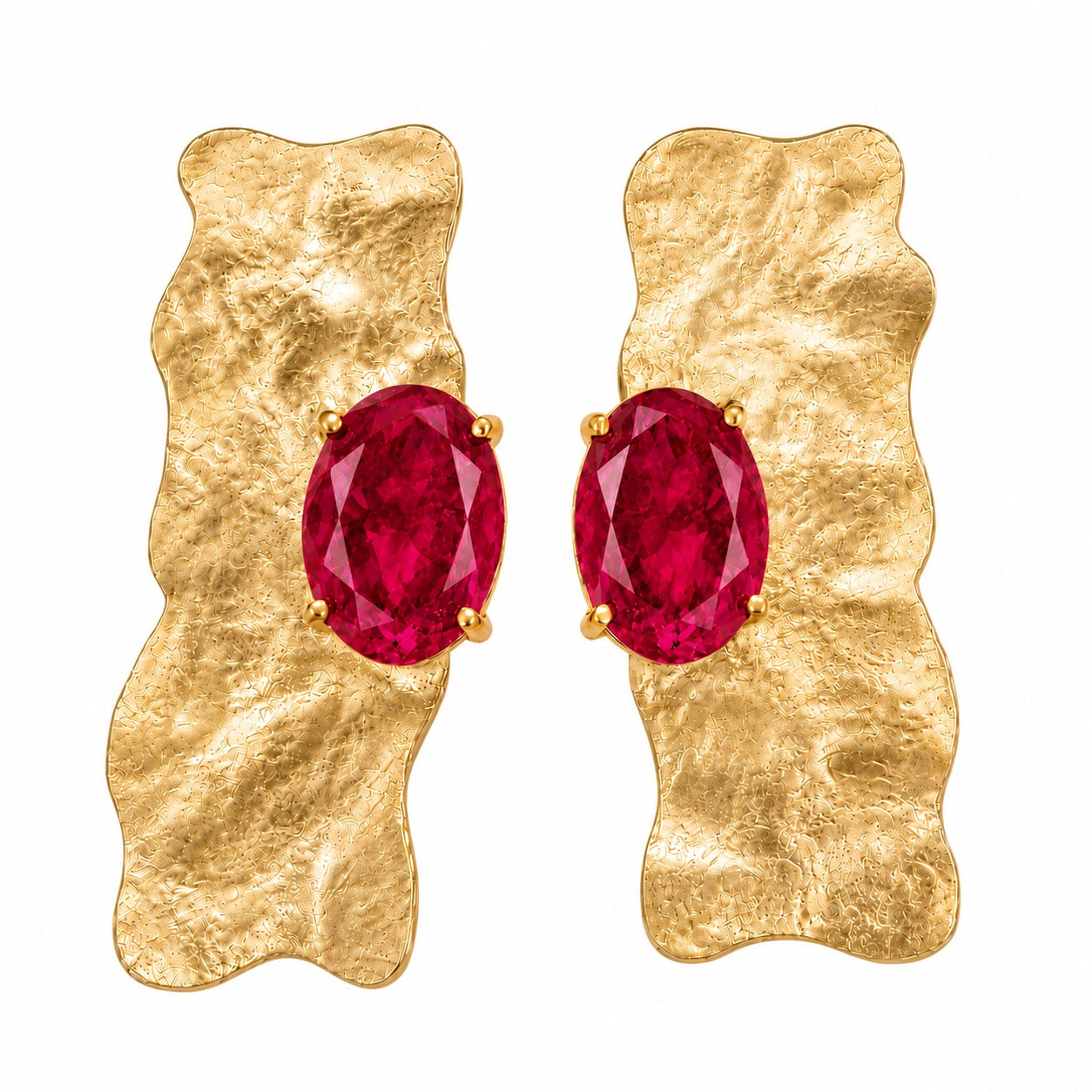 Wavy Stone Earrings