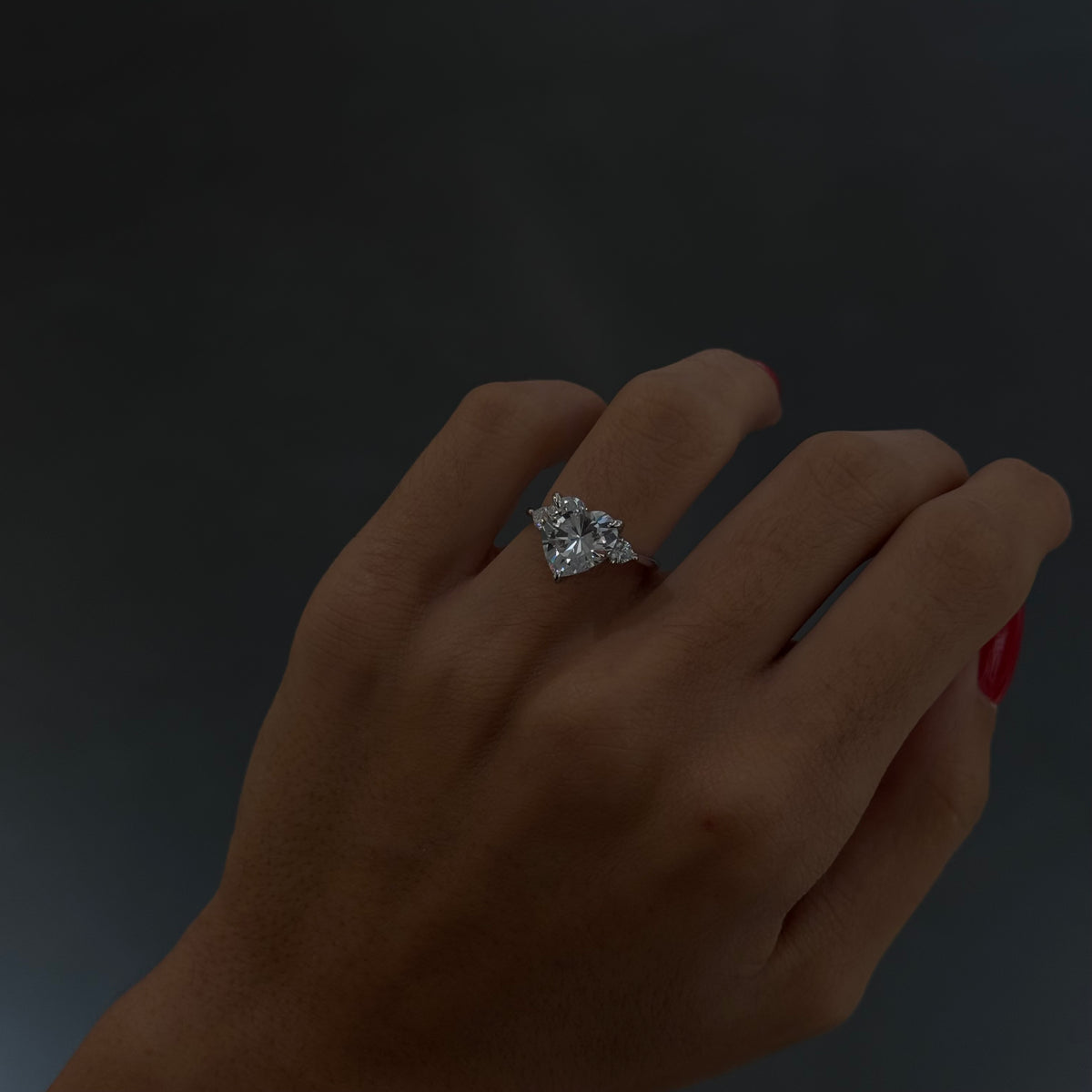 Statement Heart Solitaire Ring