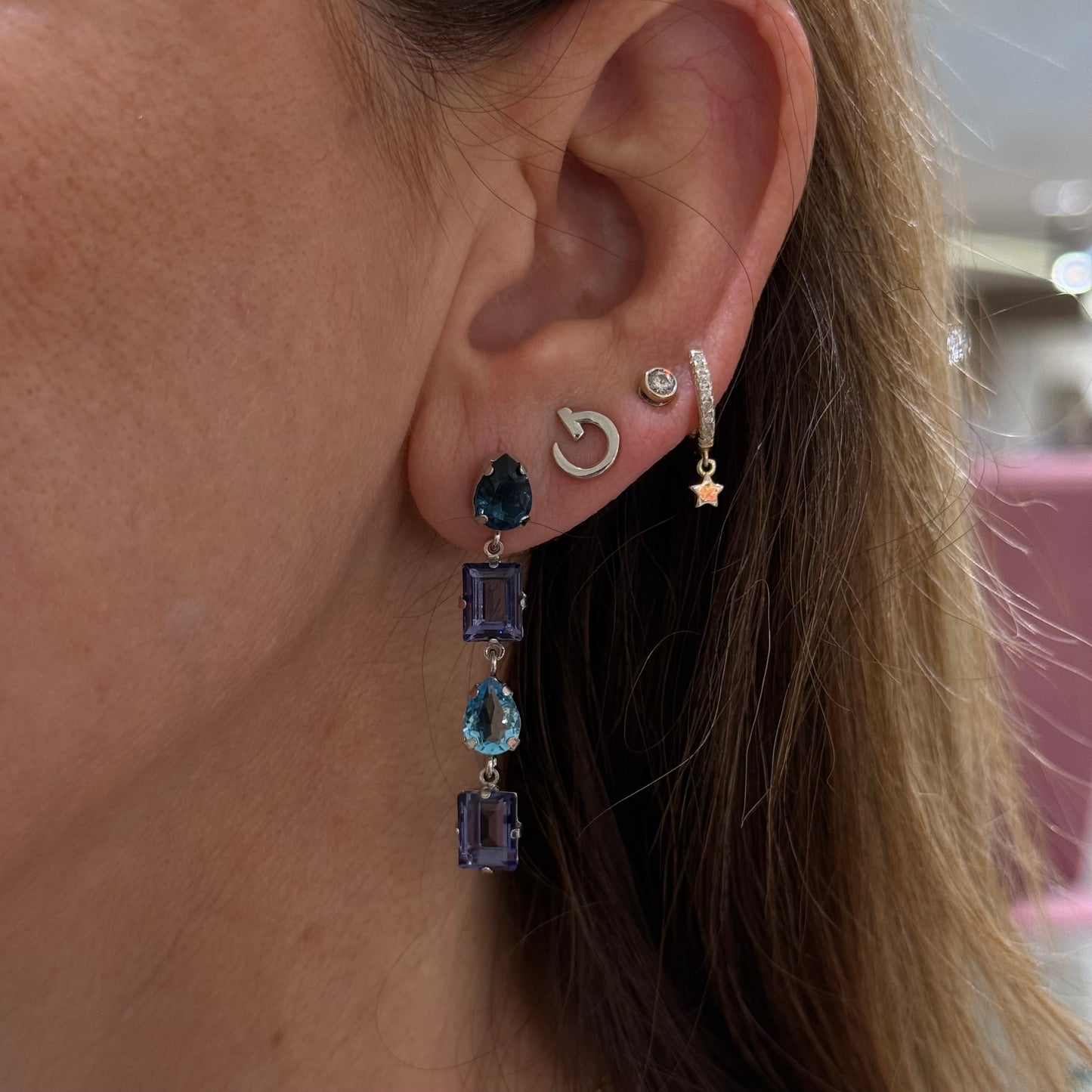Mix Swarovski Shapes Earrings
