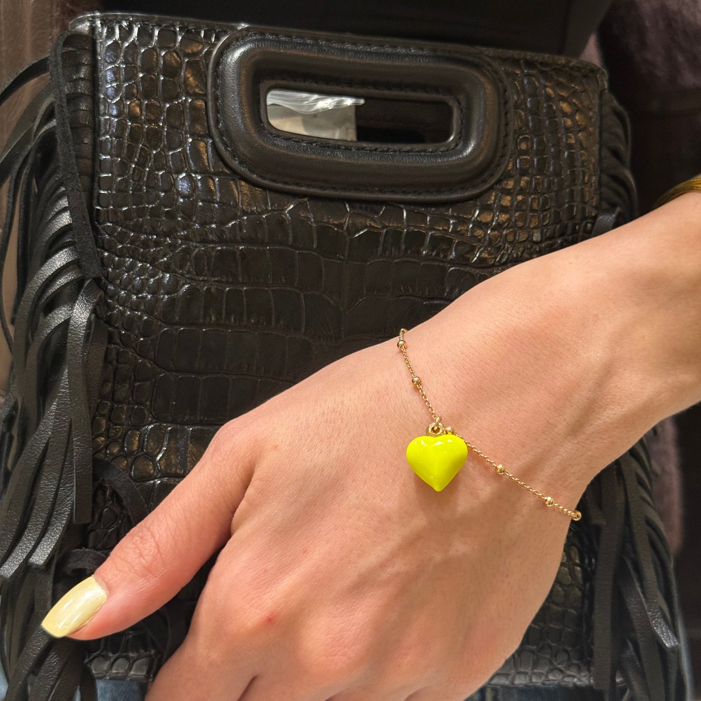 Neon Heart Bracelet