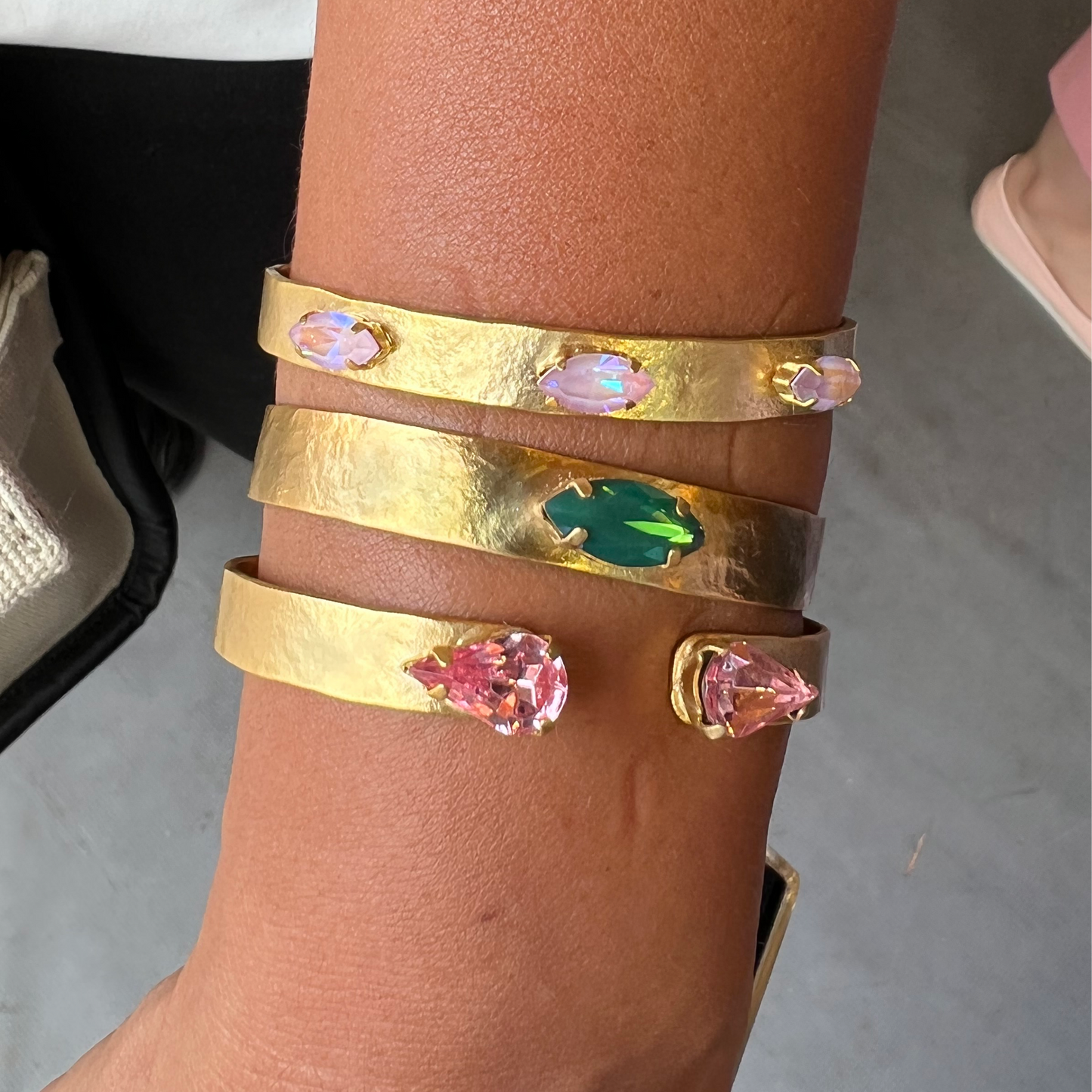 Tri-Marquise Swarovski Bangle