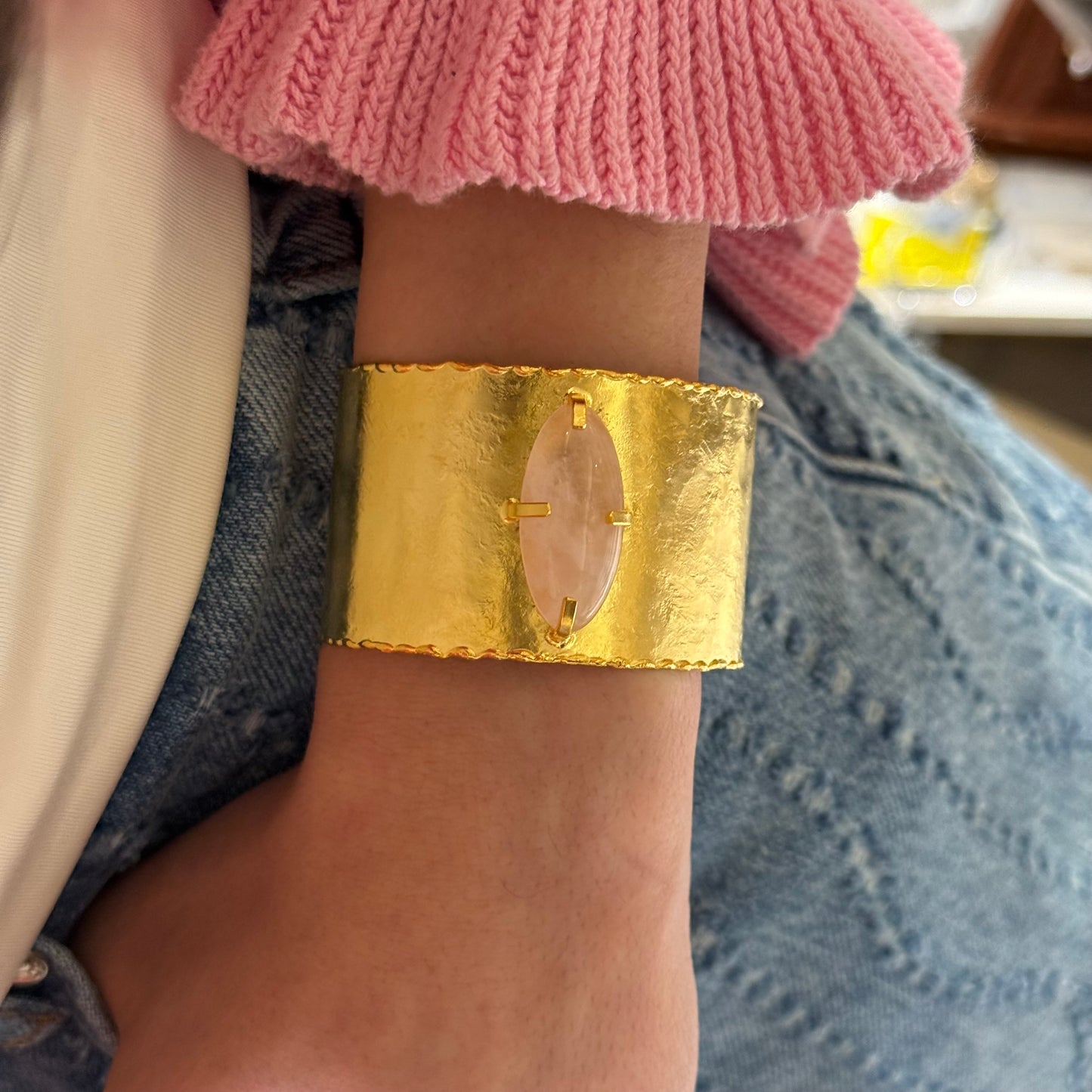Rose Quartz Bangle