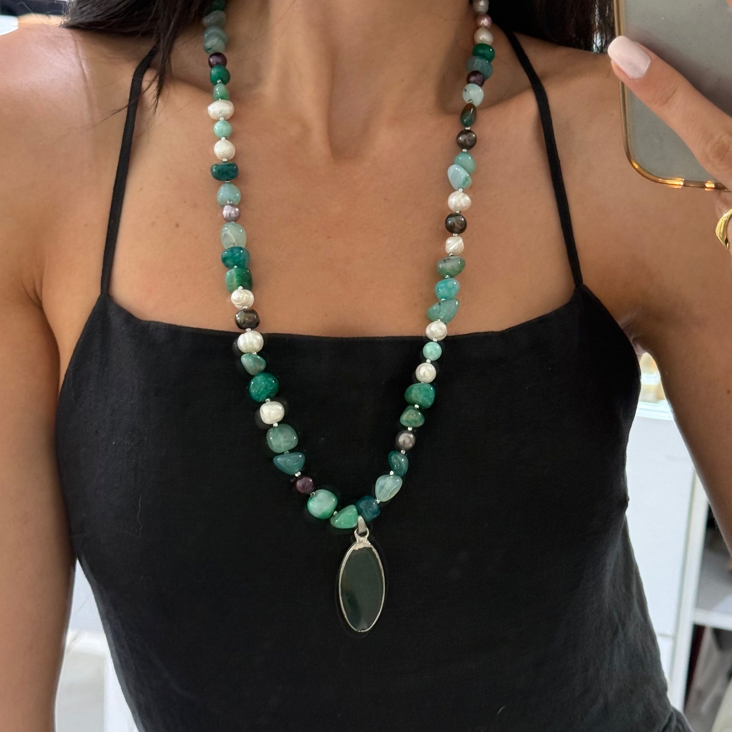 Long Classic Jade Necklace