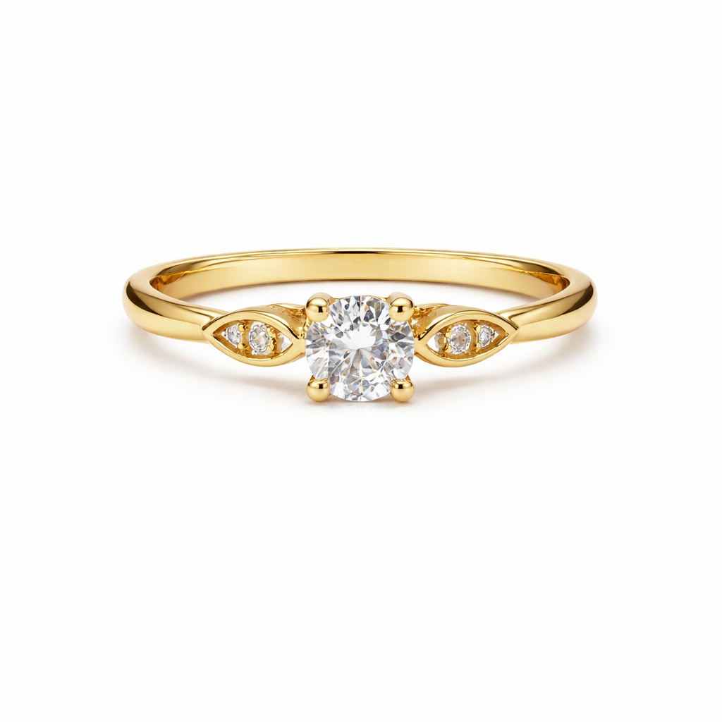 Minimalistic Solitaire Ring