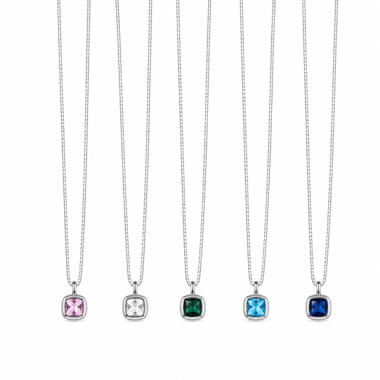 Squared Colored Necklace