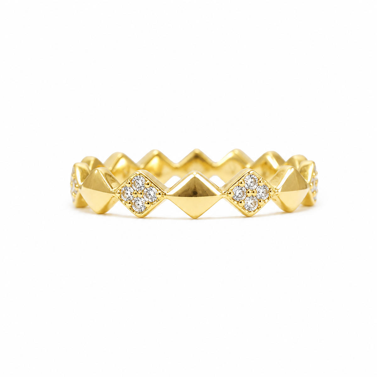 Diamond Shape Pattern Ring