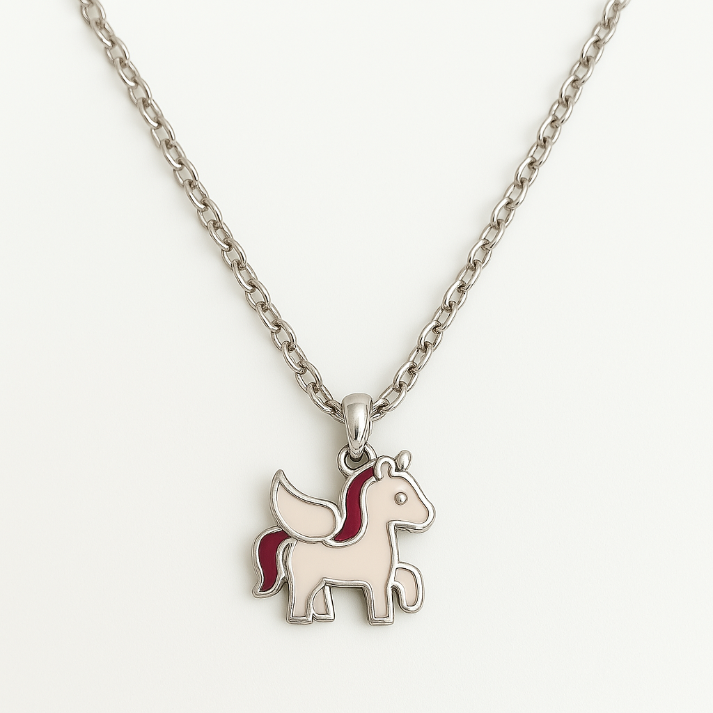 Pink Unicorn Necklace