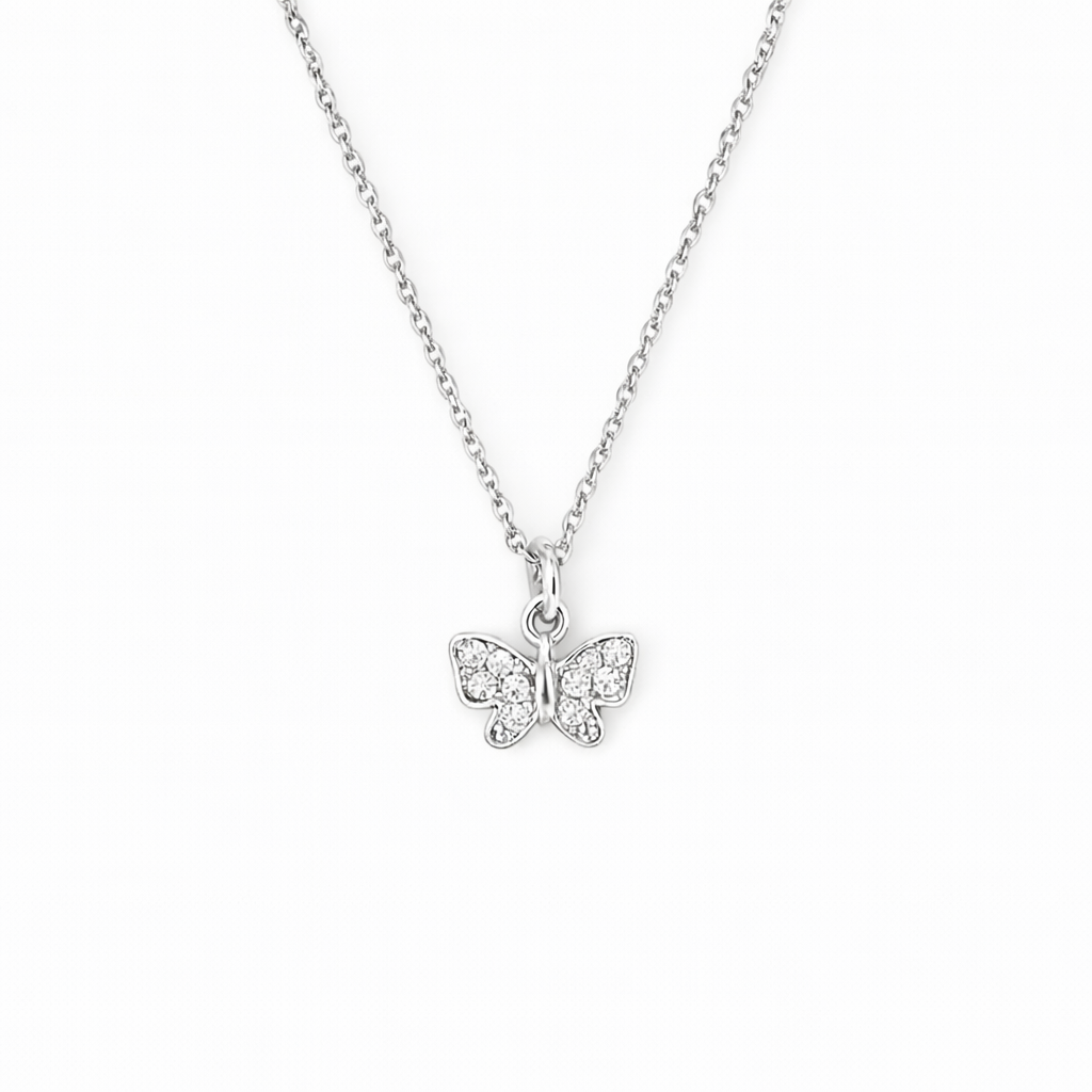 Tiny Butterfly Necklace