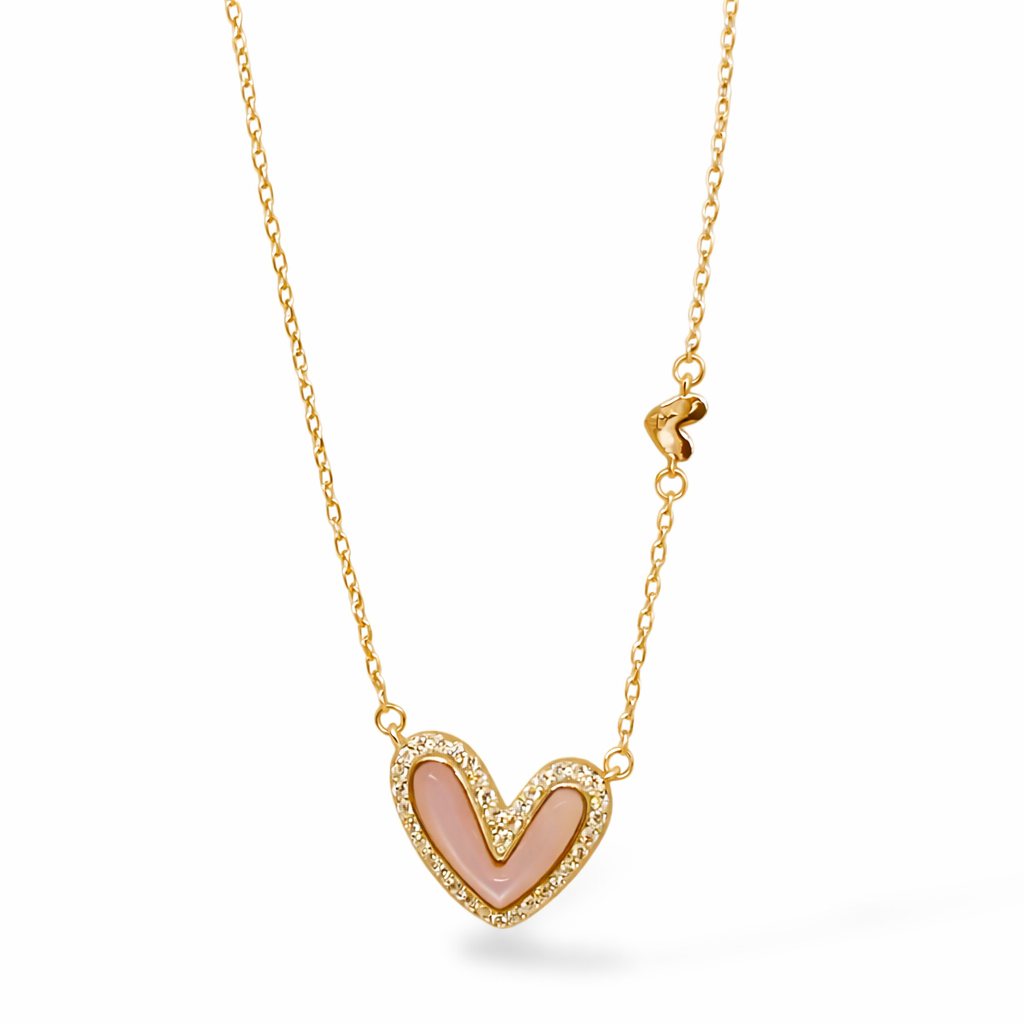 Blush Heart Necklace