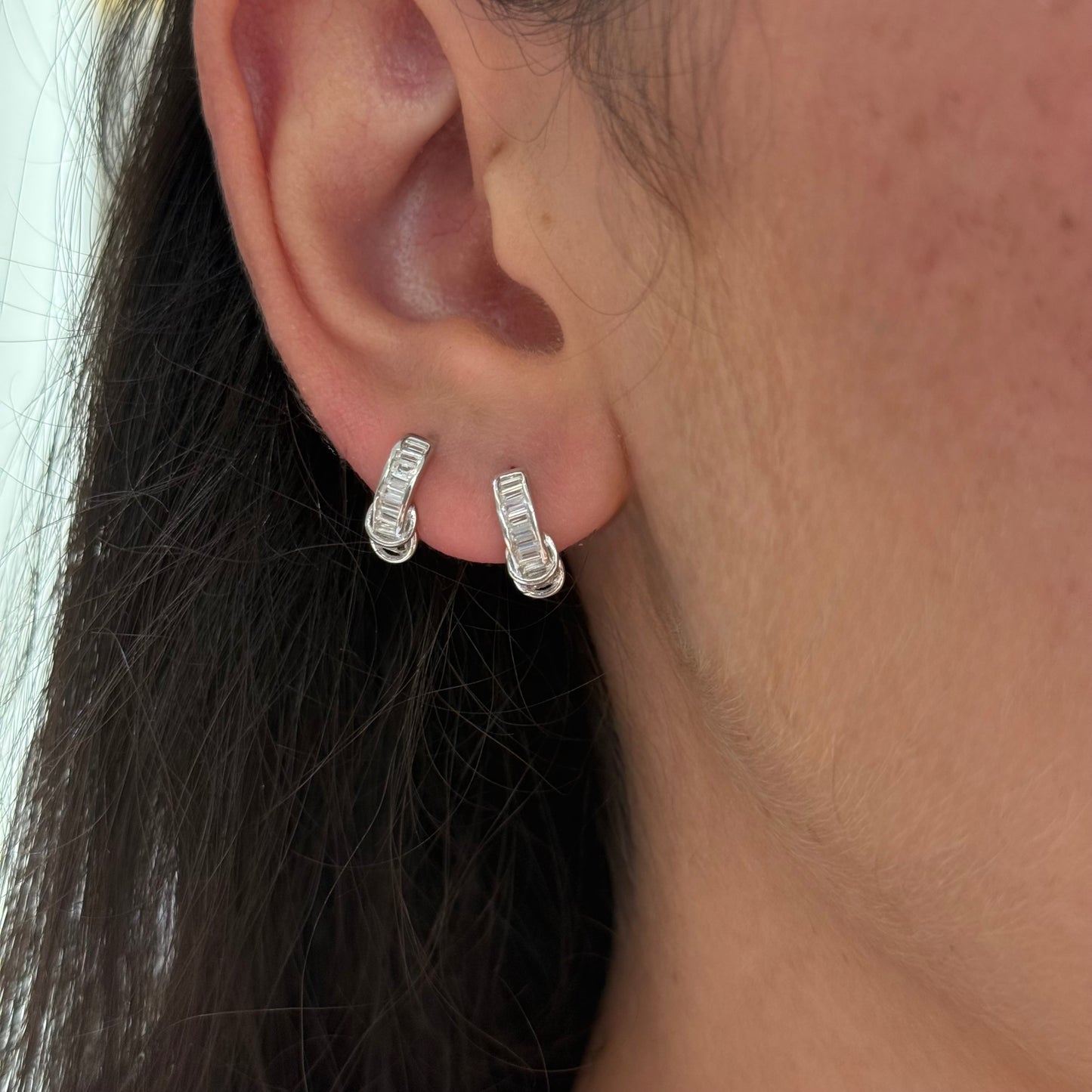 Small Baguette Hoops