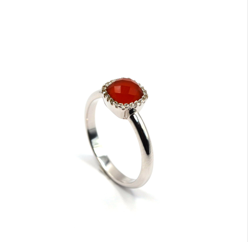 Red Gem Stone Ring