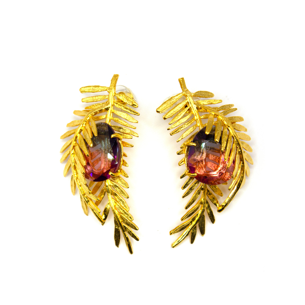 Feather Leaf Earrings