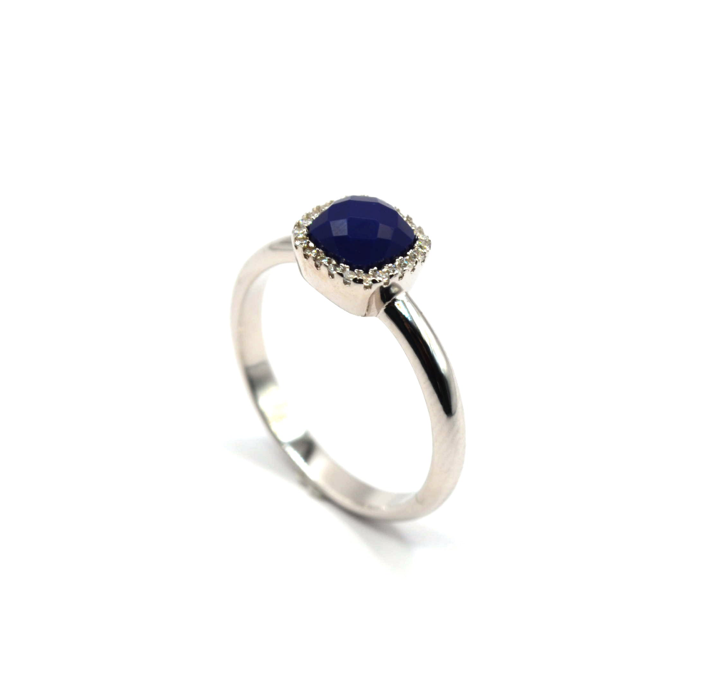 Blue Gem Stone Ring