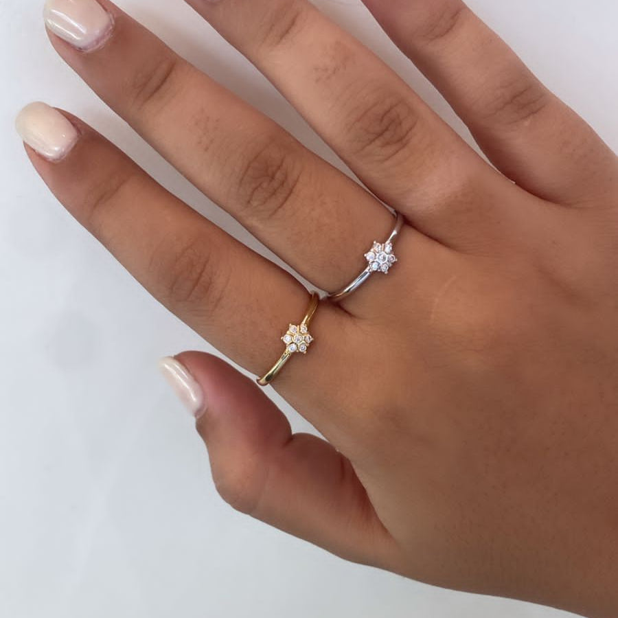 Minimalist Flower Ring