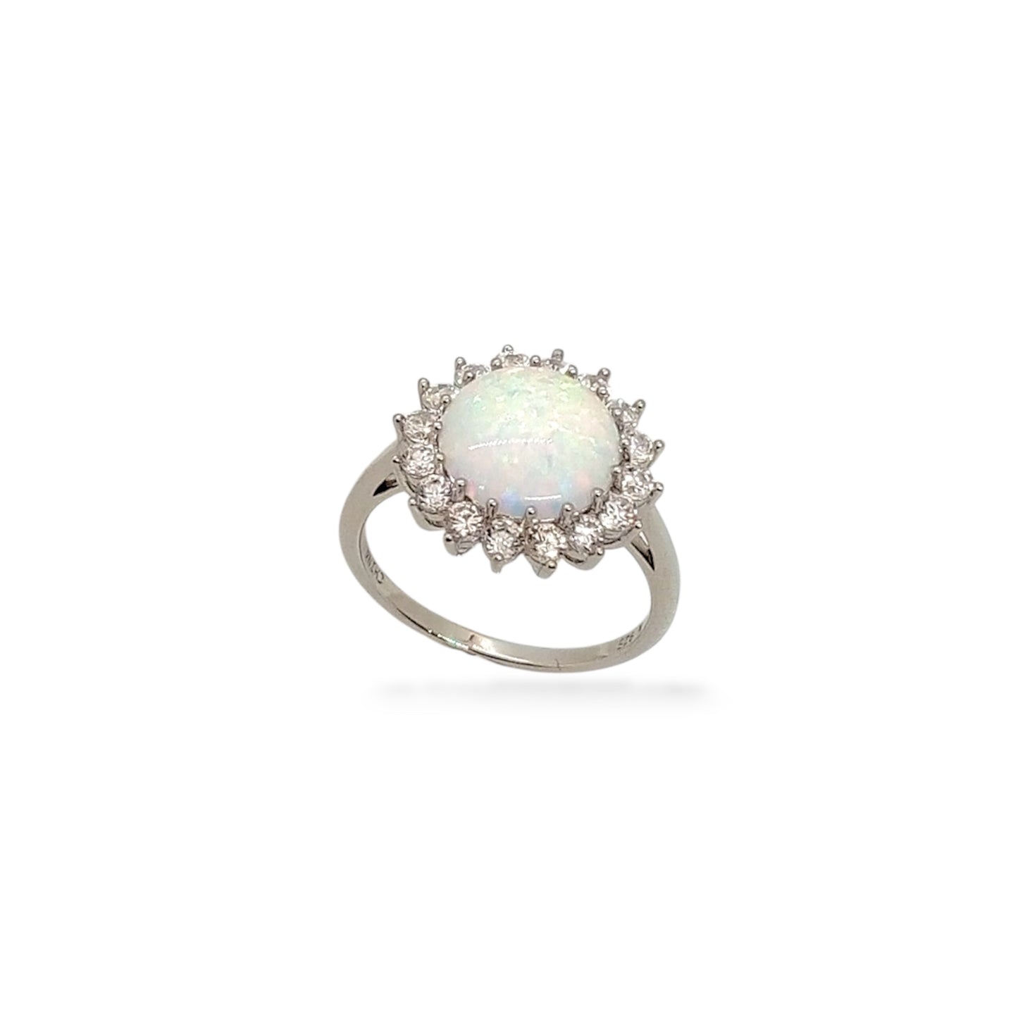 Opal Flower Ring