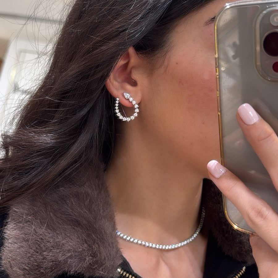 Zircon Serpent Earrings