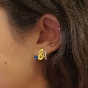 Swarovski Letter Earrings