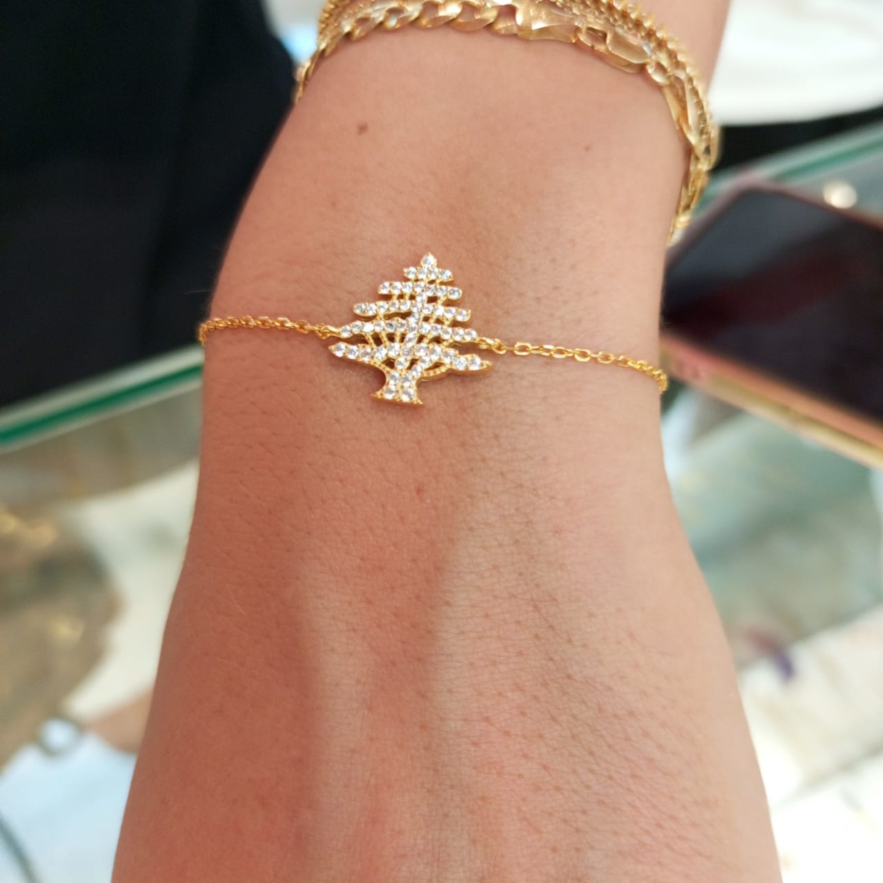 Zircon Cedar Bracelet