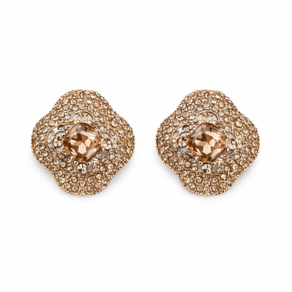 Full Zircon Earrings