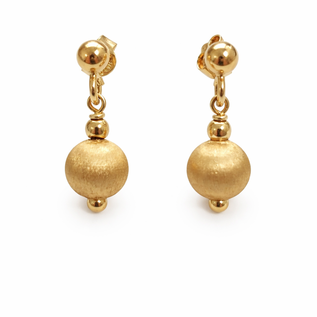 Matte Ball Dangle earrings