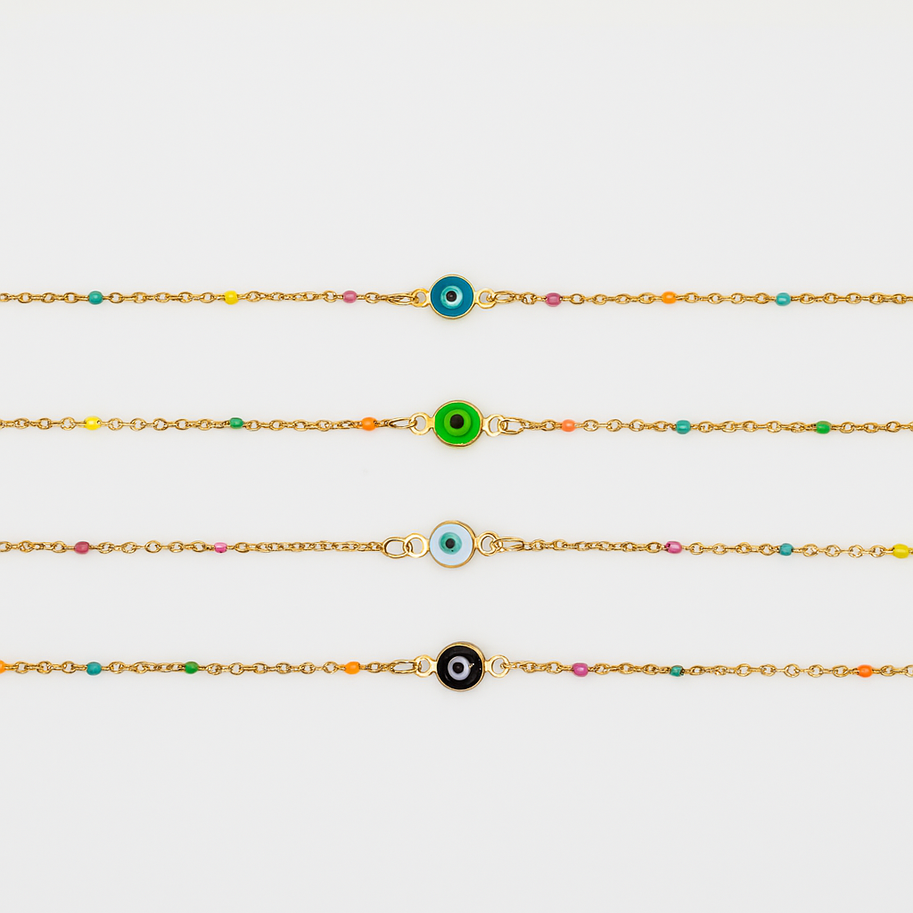 Colored Eye Anklet