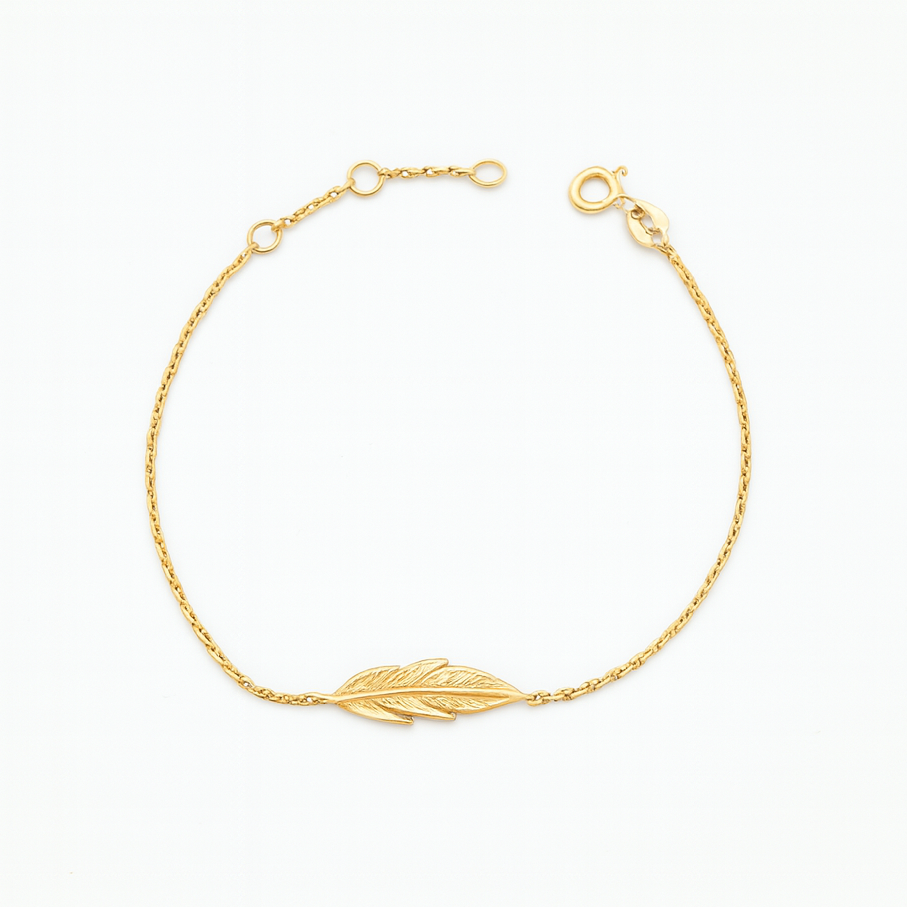 Simple Detailed Feather Bracelet