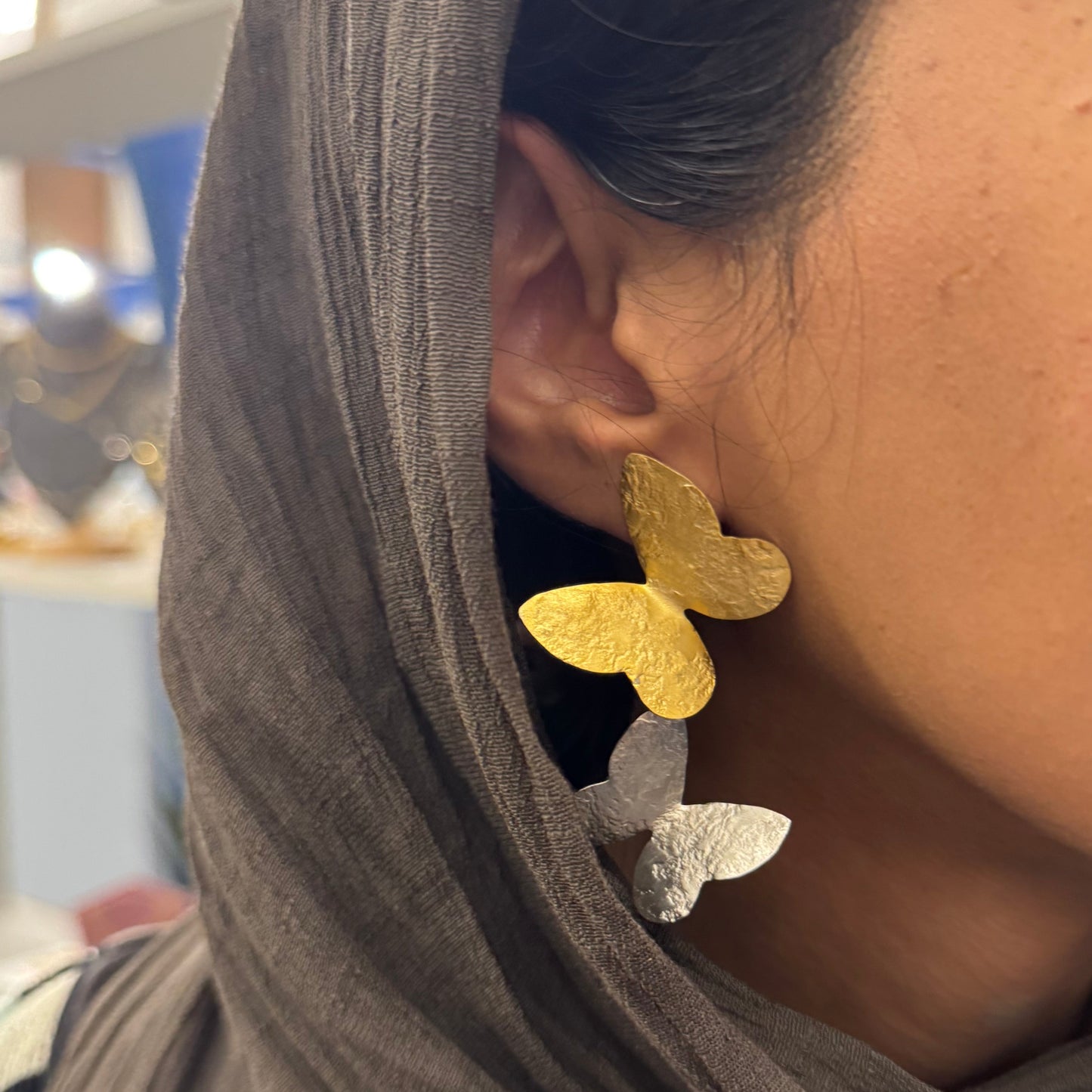 Double Butterfly Earrings