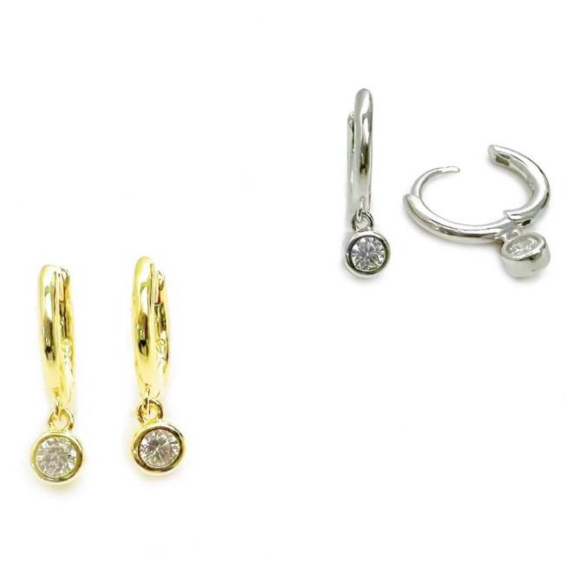 Shimmering Drops Hoops