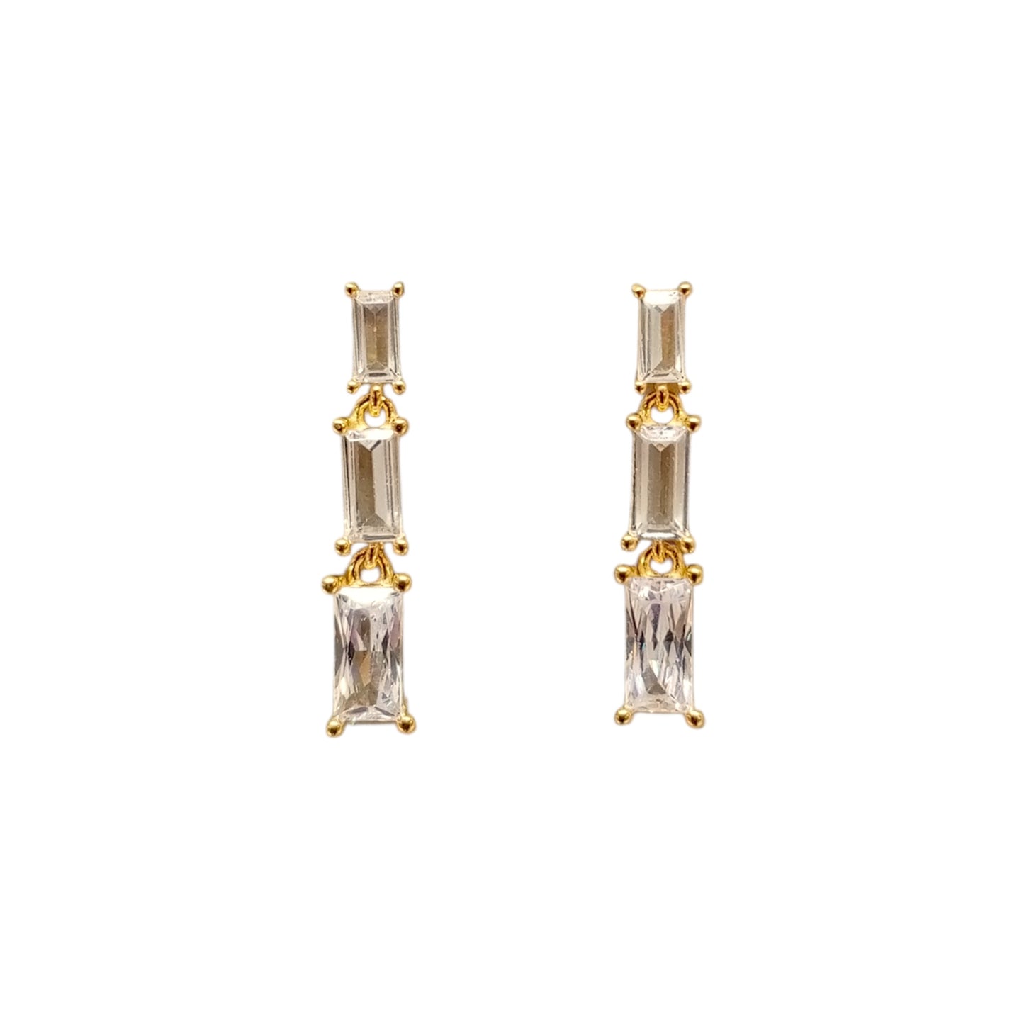 Baguette Cascade Earrings