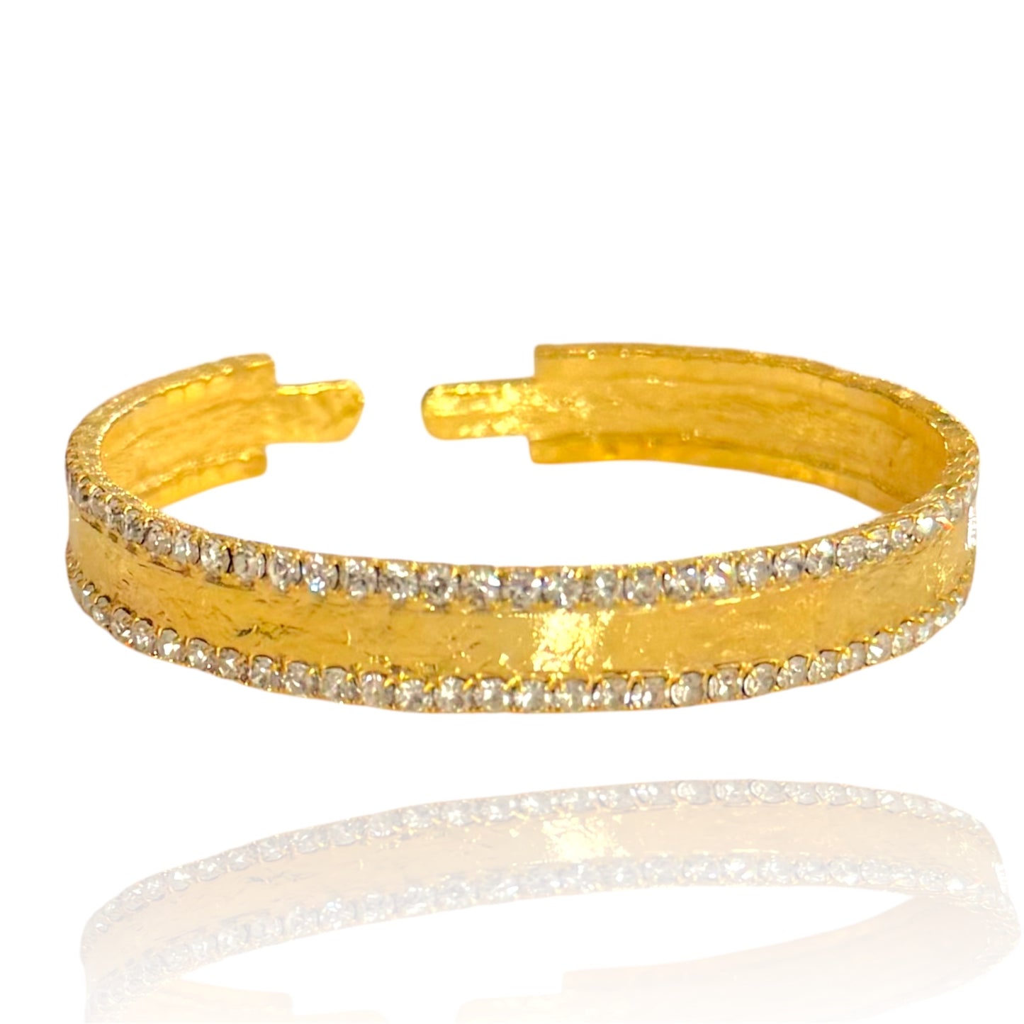 Thin Double Side Zircon Bangle
