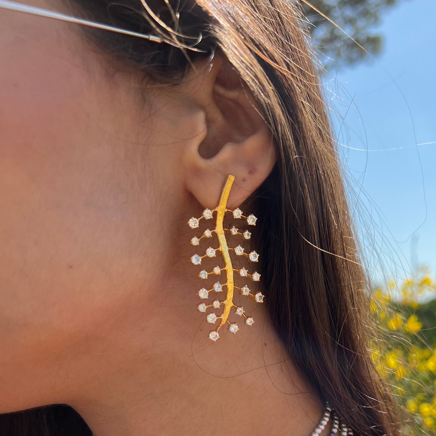 Sparkling Tree Earrings