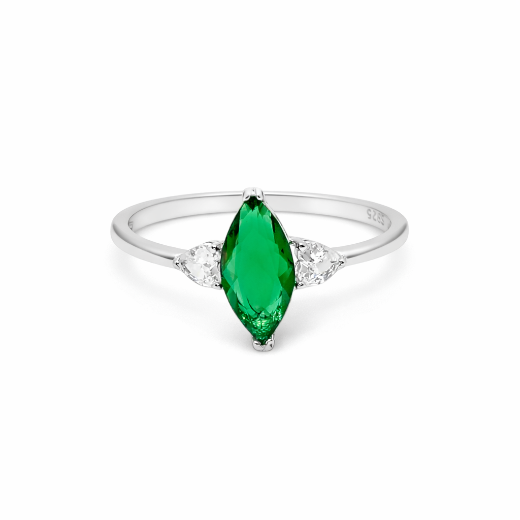 Green Marquise Ring