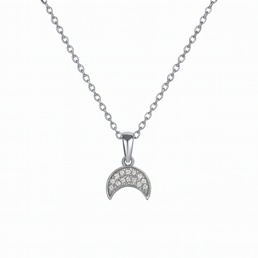Tiny Moon Necklace