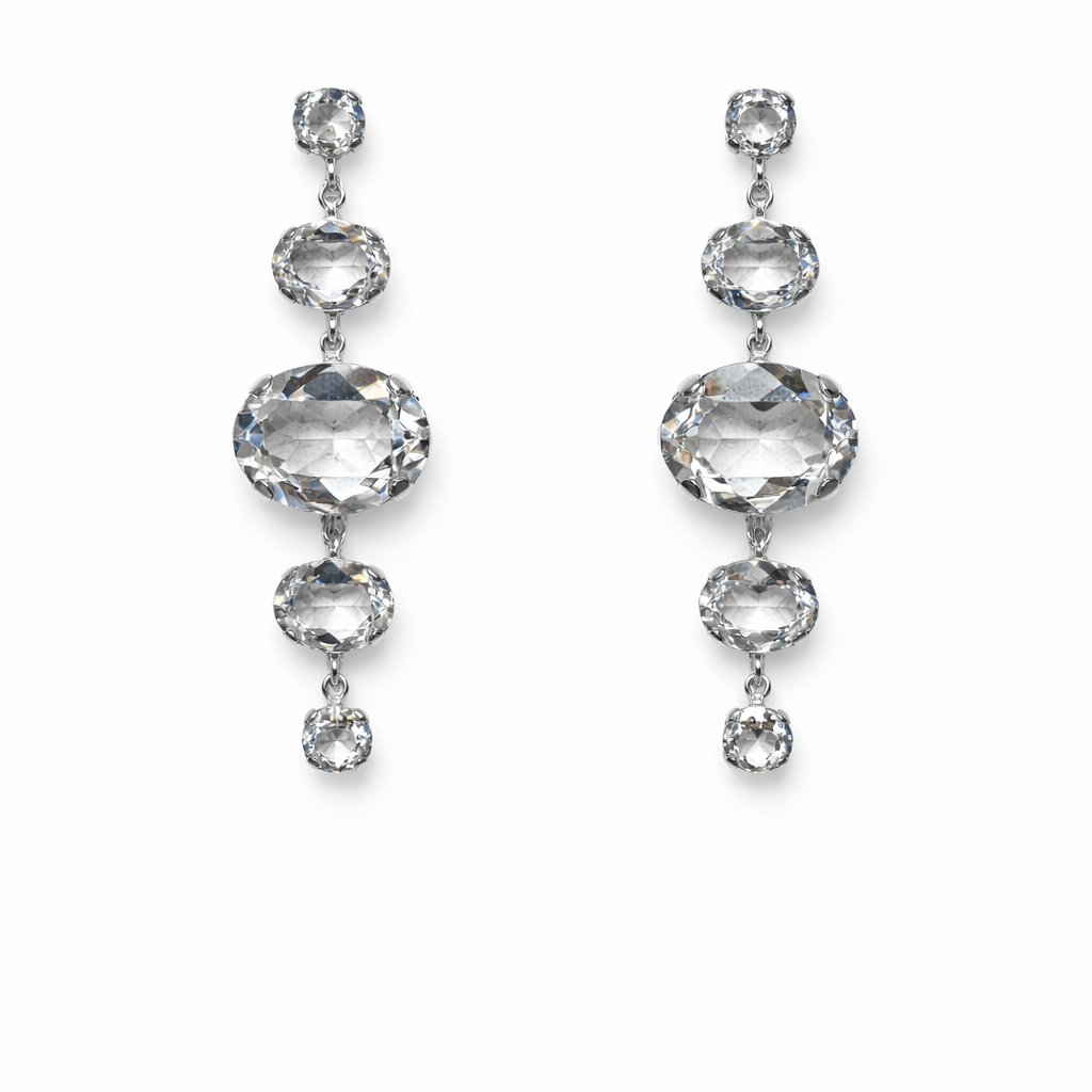 Plain Swarovski Drops Earrings