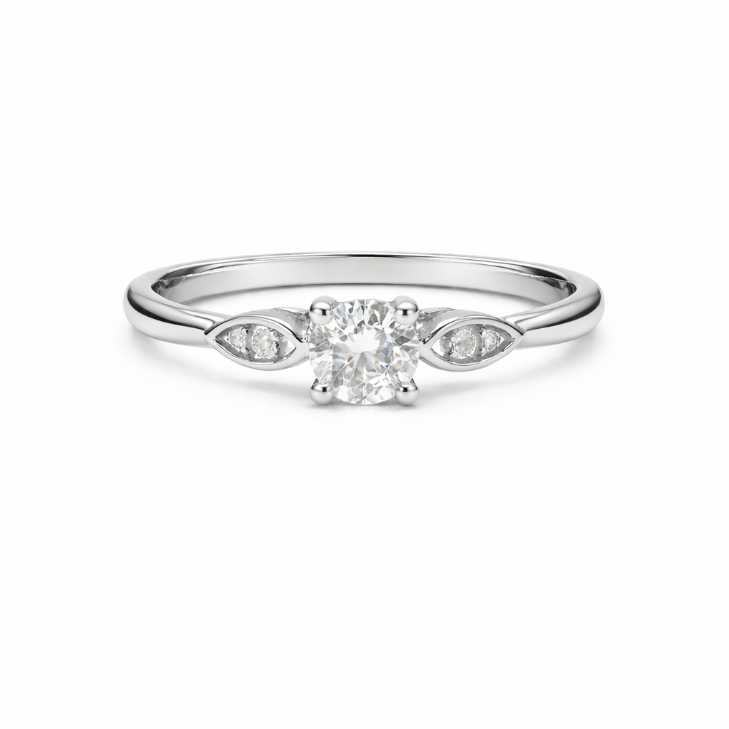 Minimalistic Solitaire Ring
