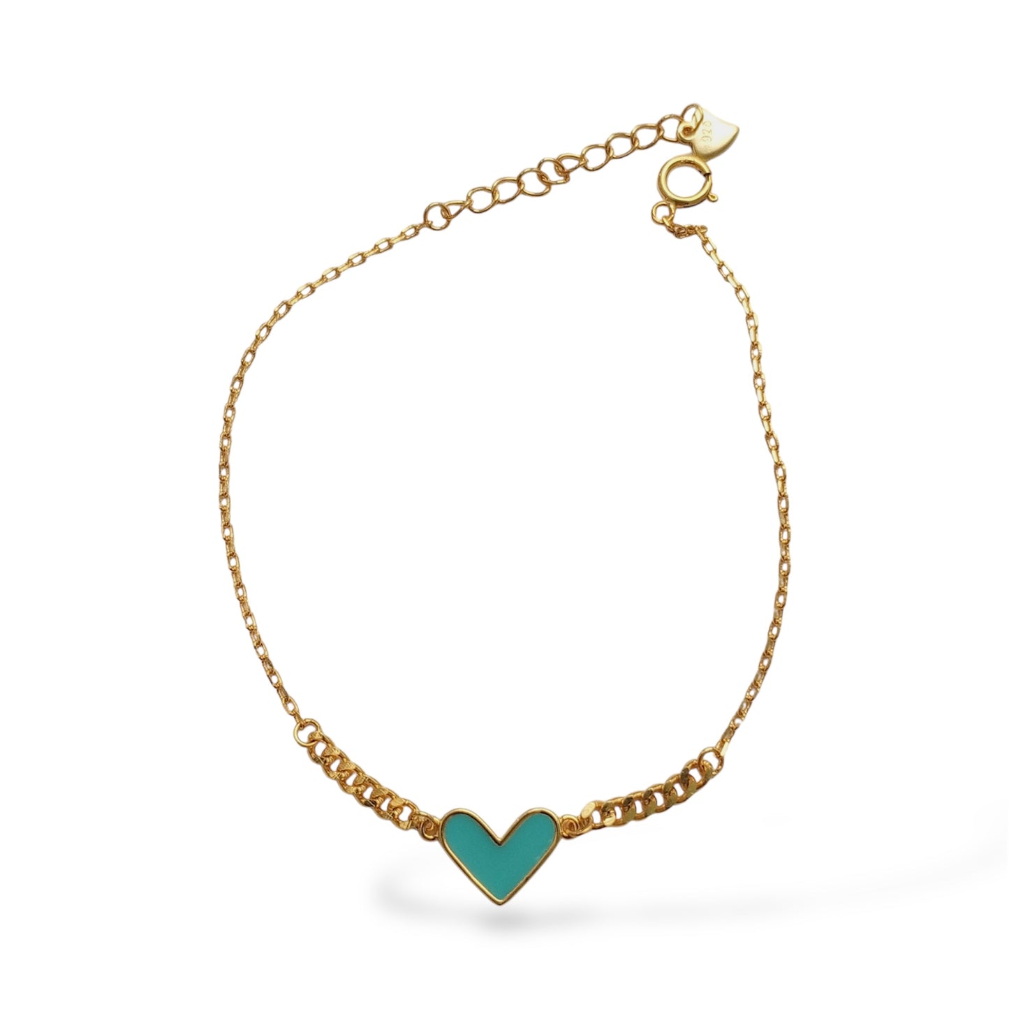 Emaille Heart Bracelet