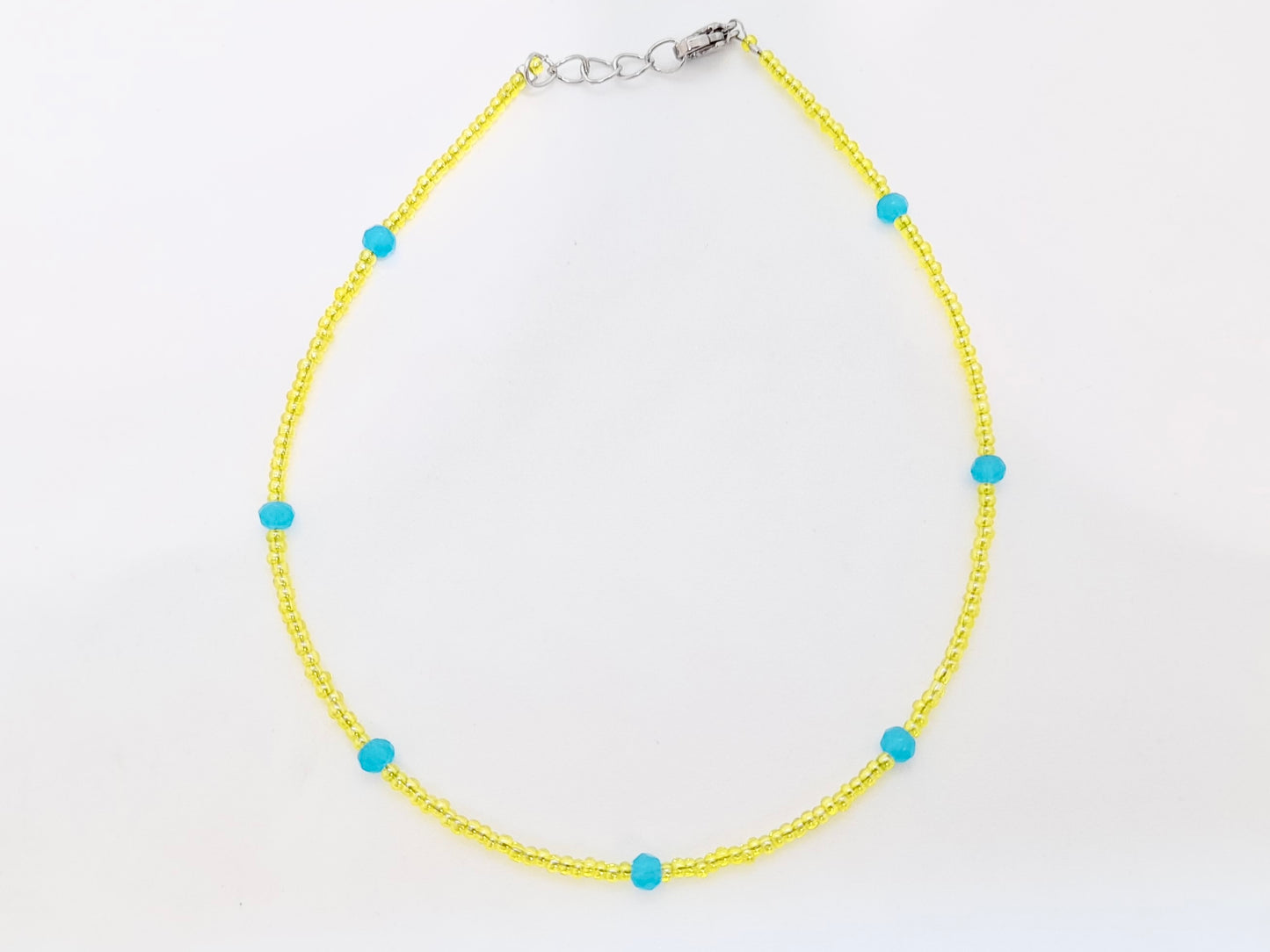 Yellow Beaded Anklet