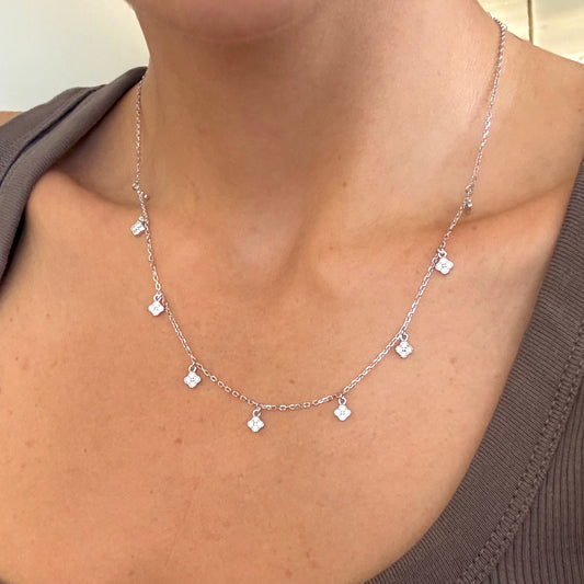 Tiny Clover Charms Necklace