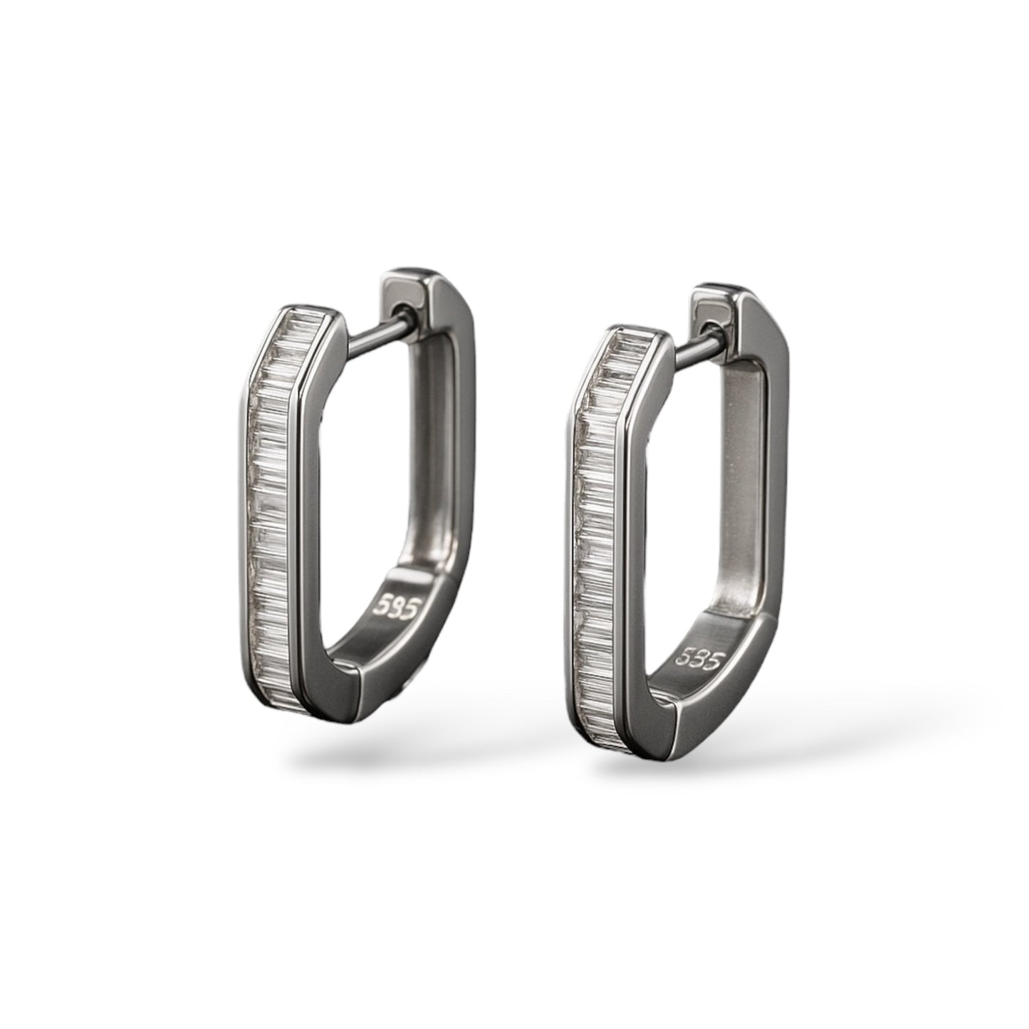 Baguette Rectangular Hoops