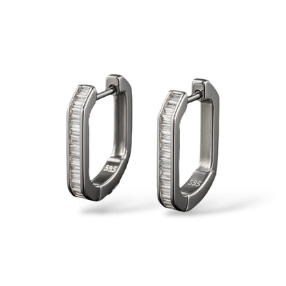 Baguette Rectangular Hoops