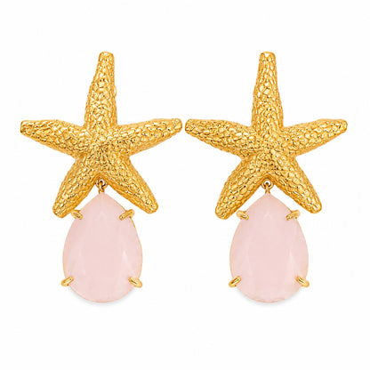Starfish Stone Earrings