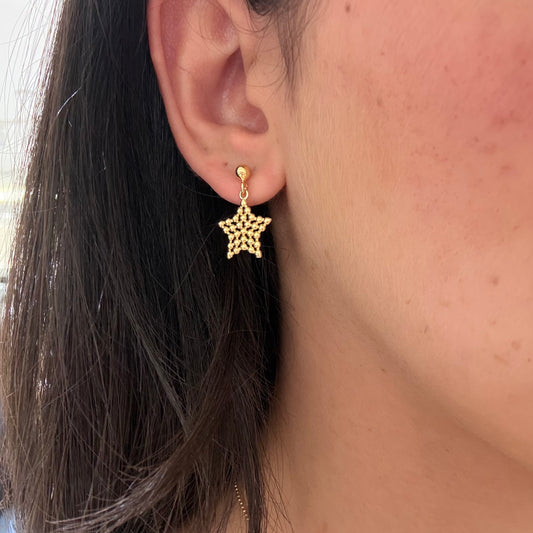 Dotted Star Earrings
