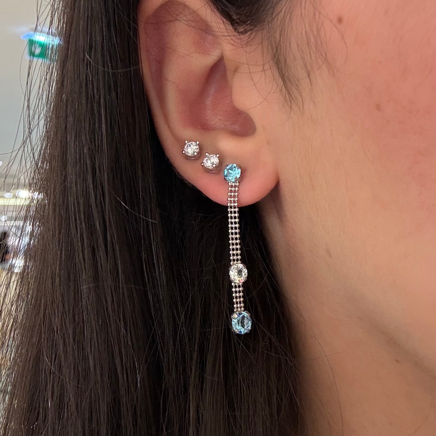 Swarovski Chain Earrings