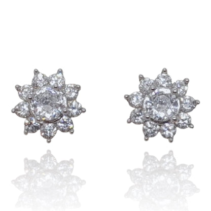 Flower Illusion Stud Earrings