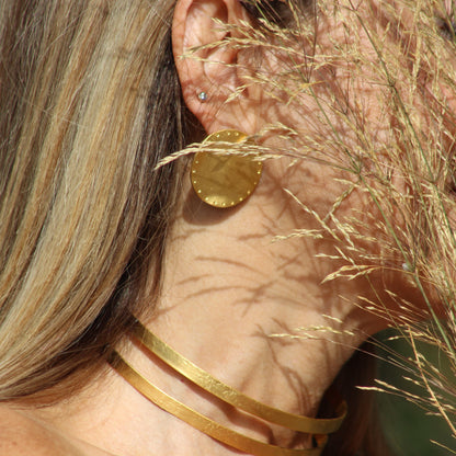 Round Dotted Earrings